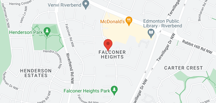 map of 1015 Falconer RD NW